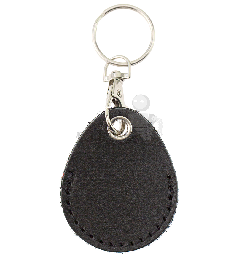 Чехол брелок «Капелька» с карабином, цв.черный 