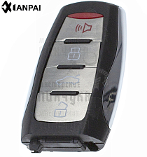 Корпус ключа OP-11P HU100 HF66P 3 кнопки+паника КНР // HAVAL - Чертеж