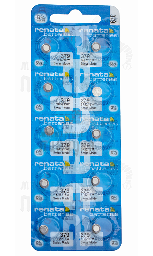 Батарейка часовая RENATA R379 SR521SW BL10 (10/100)