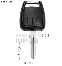 Корпус  OPEL S24 right 2кн   КНР - Чертеж