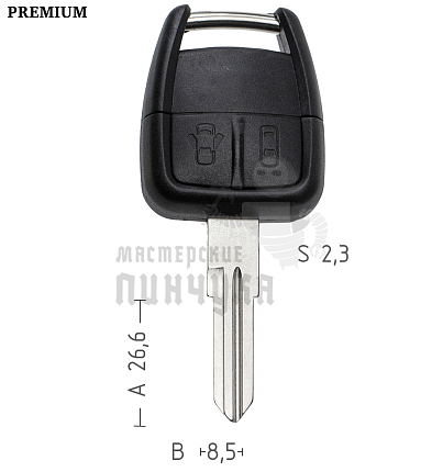 Корпус  OPEL S24 right 2кн   КНР