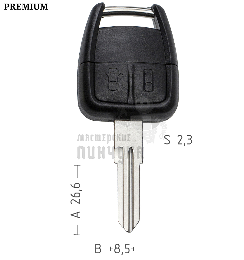 Корпус  OPEL S24 right 2кн   КНР