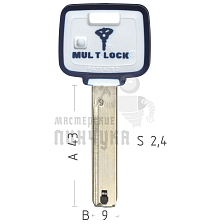 Mul-T-Lock: Профиль MT5 839 Original - Чертеж