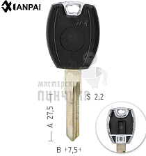 AUHVP1 WT7BP AD13AP W9P2 AUDI овал. голова (JP-A-016b)с местом под чип под TPX КНР - Чертеж