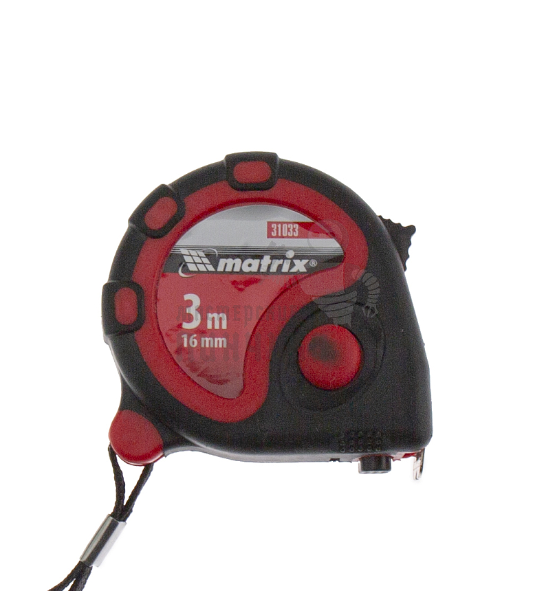 Рулетка Status 3 fixations,3 м х 16 мм,двухкомпонентный корпус,3 фиксации ленты Matrix