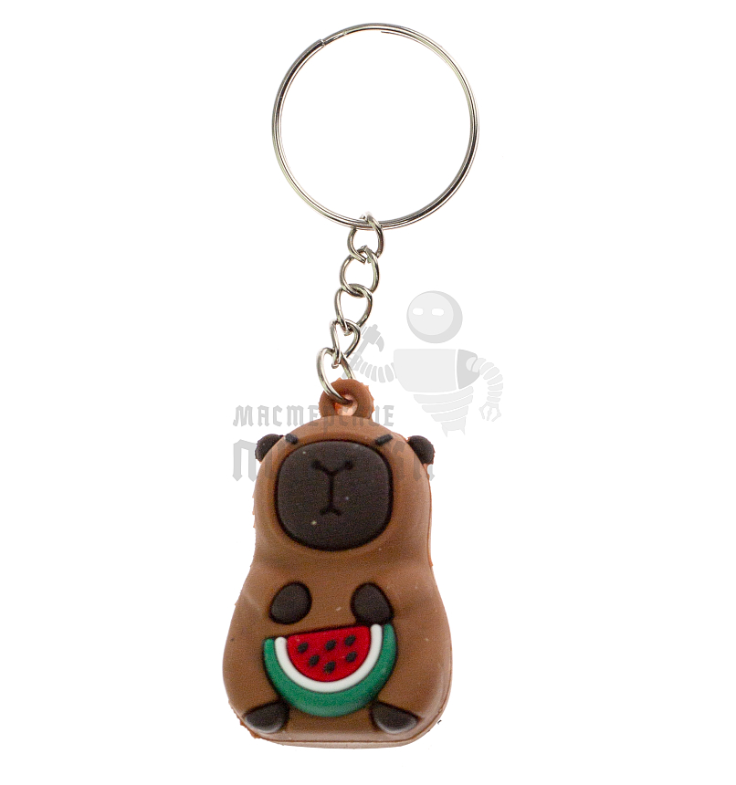 Брелок для ключей "Капибара+арбуз" 