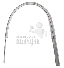 Ручка сумочная, плоская (1039), 65см, цв.серебро - Чертеж