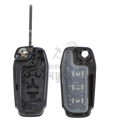 Корпус выкидного ключа FO-24 HU101 HF65 3 кнопки FORD КНР
