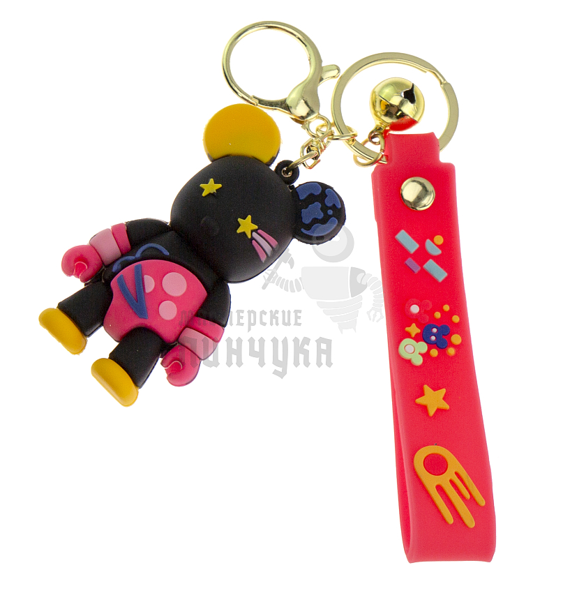 Брелок для ключей "Bearbrick" с колокольчиком + карабин