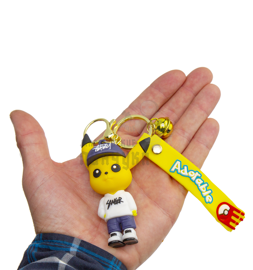 Брелок для ключей "Пикачу " колокольчик + карабин