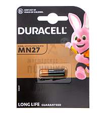 Батарейка Duracell LR27/A27/MN27 BL1 Alkaline 12V (1/10/100) - Чертеж
