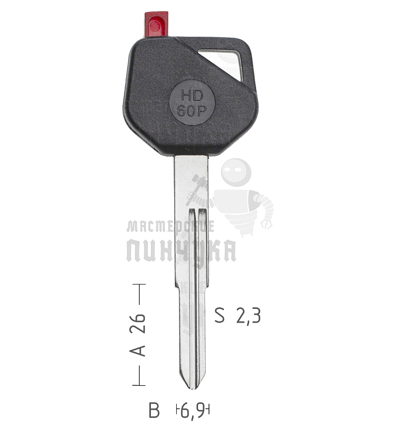 T00HD60P TP00HOND-53P1 а/пласт.с мест.п/чип HONDA