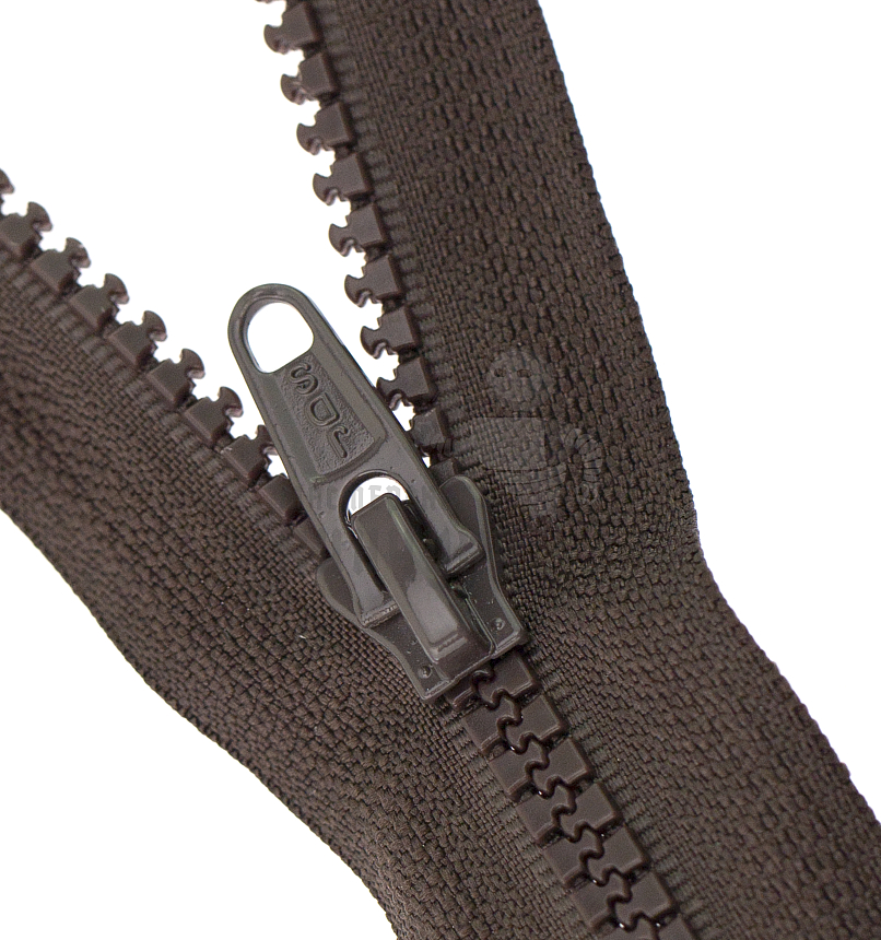 Молния Трактор "JUDSON", 120см, Тип-5, разъёмная двухзамковая, цв.т/коричневый