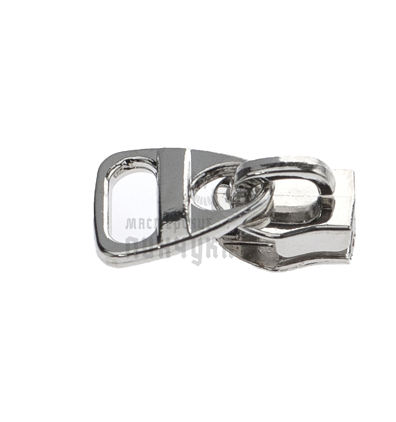 Бегунок для спиральной молнии, тип 5, сумочный N5 цв. никель 