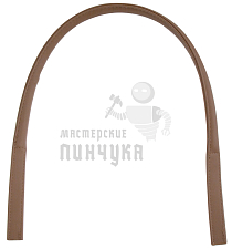 Ручка сумочная круглая с уз. креп. (8119), 75см, цв.св-коричневый - Чертеж