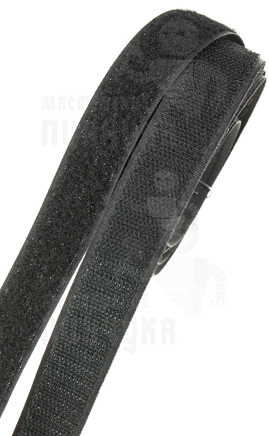 Лента-липучка  контактная "Велькро" - 25 мм, черный