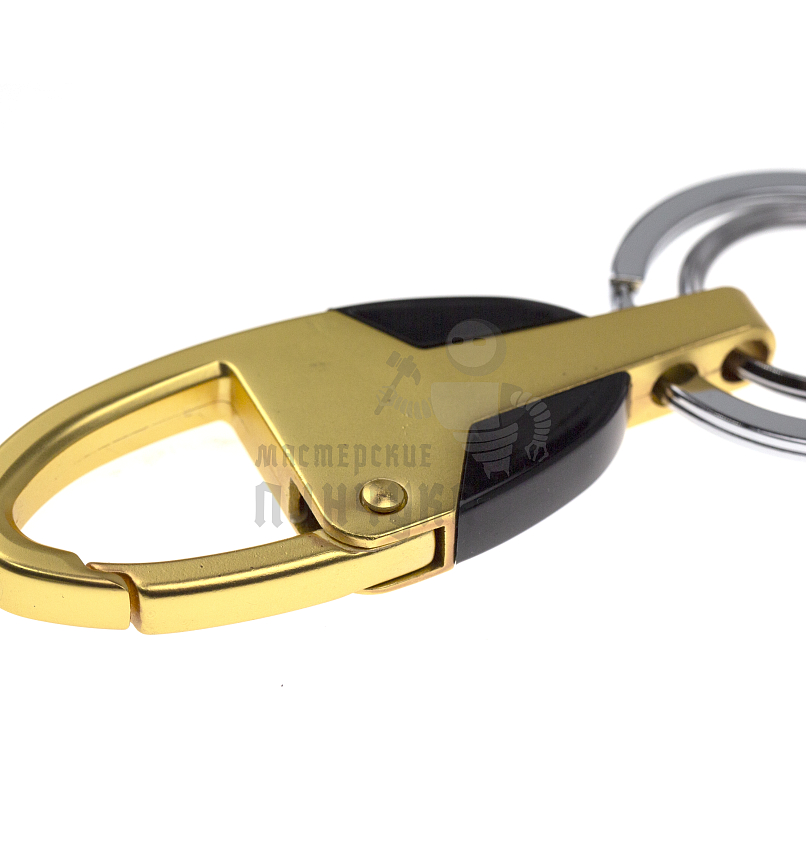 Карабин овальный с двумя кольцами для ключей