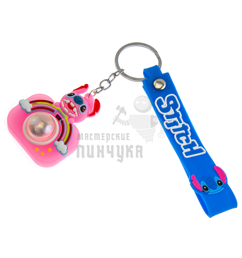 Брелок для ключей "СТИЧ" - фотоаппарат, цв. розовый