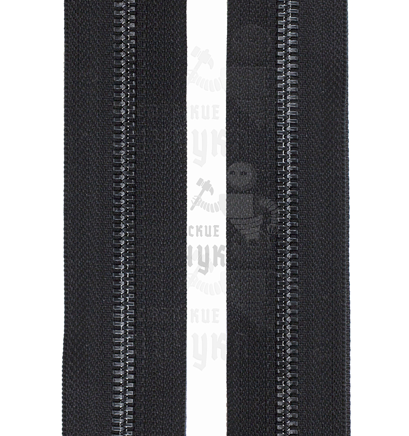 Молния-рулон Т5 "Judson" металл, усил. Темный никель/черная