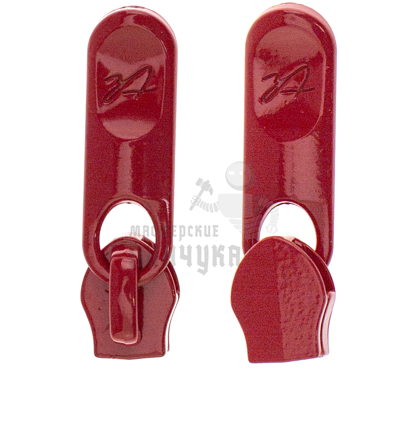 Бегунок для спиральной молнии, тип 5,галант №530 цв.красный 148