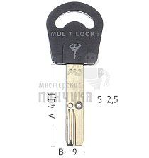 Mul-T-Lock: Профиль 262s Original "INTERACTIVE" - Чертеж