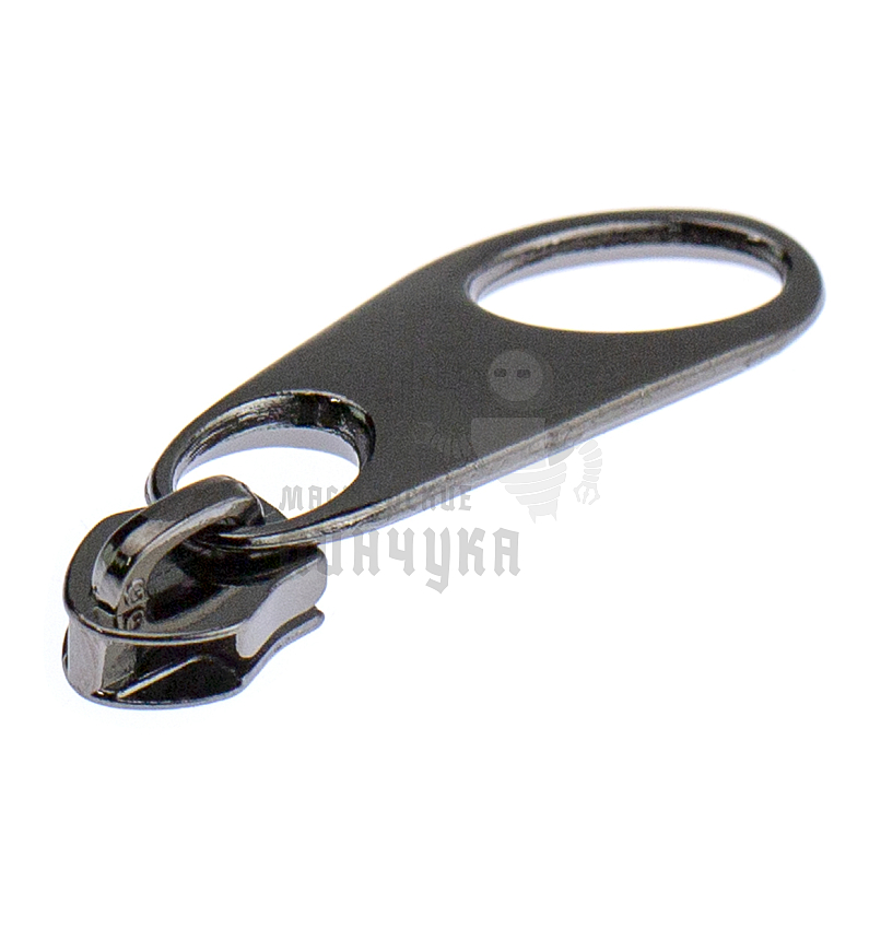 Бегунок для спиральной молнии, тип 5, сумочный N12 цв. никель темн.