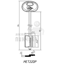 MET22DP (силумин) - Чертеж