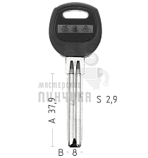 CANAS PSNJ 2P SAN-5P ПОЛУКР.2ПАЗА 8X38MM.ШИРОКИЙ КНР - Чертеж