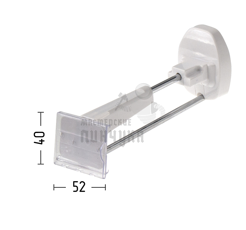 Крючок антивандальный с ценникодержателем