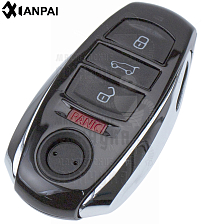 Корпус ключа HU-HAA.P1 HU66 HF55P65 3 кнопки + паника КНР   VOLKSWAGEN - Чертеж