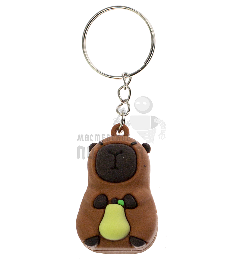 Брелок для ключей "Капибара+груша" 