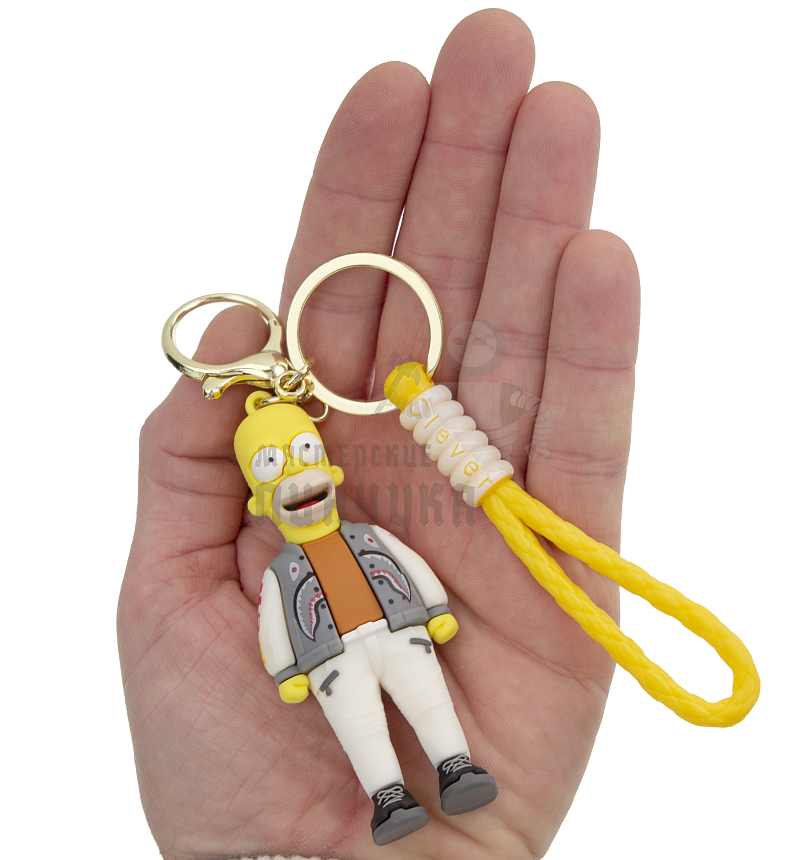 Брелок для ключей "Симпсоны : Гомер" + карабин