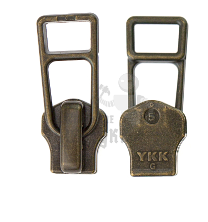 Бегунок "Металл", Т-5, автомат, YKK DA8DHR, цв.антик - Чертеж