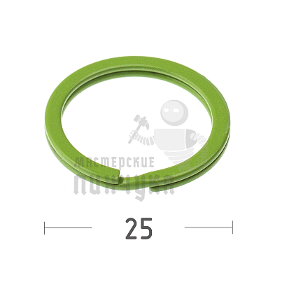 КОЛЬЦО ЗЕЛЕНОЕ 25D ПЛОСКОЕ