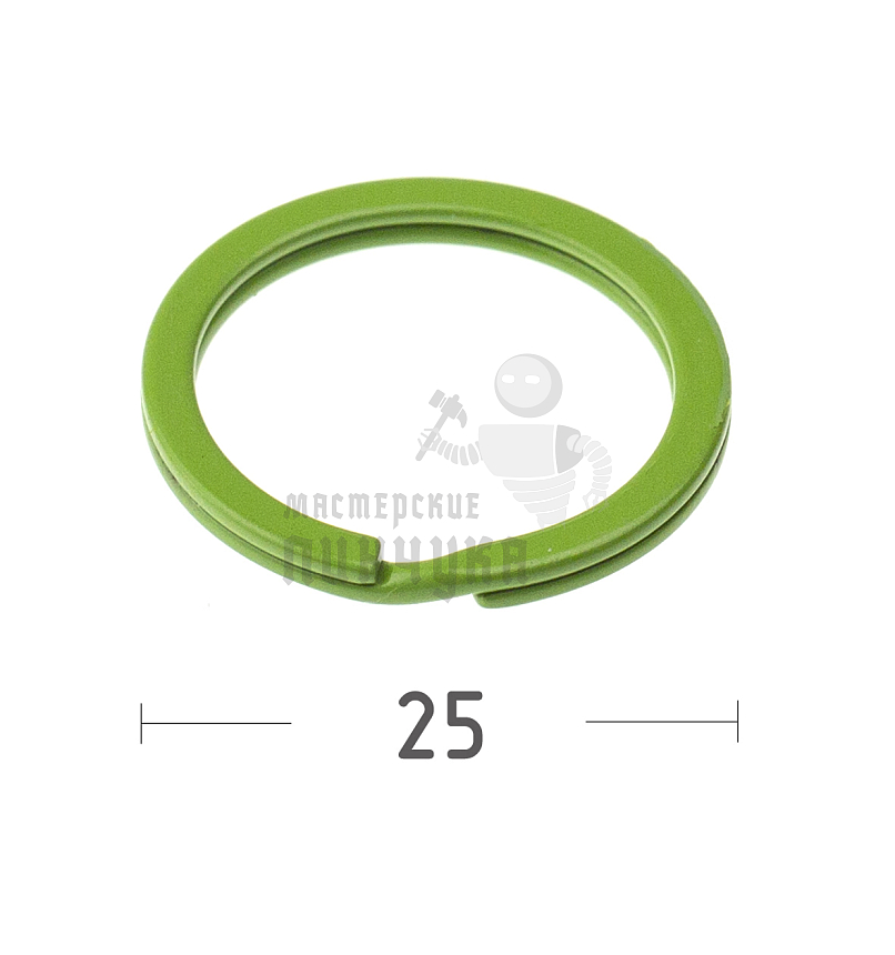 КОЛЬЦО ЗЕЛЕНОЕ 25D ПЛОСКОЕ
