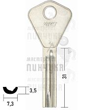 AY27silca  ABY27or Abloy										 - Чертеж
