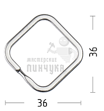 КОЛЬЦО КВАДРАТ - Чертеж