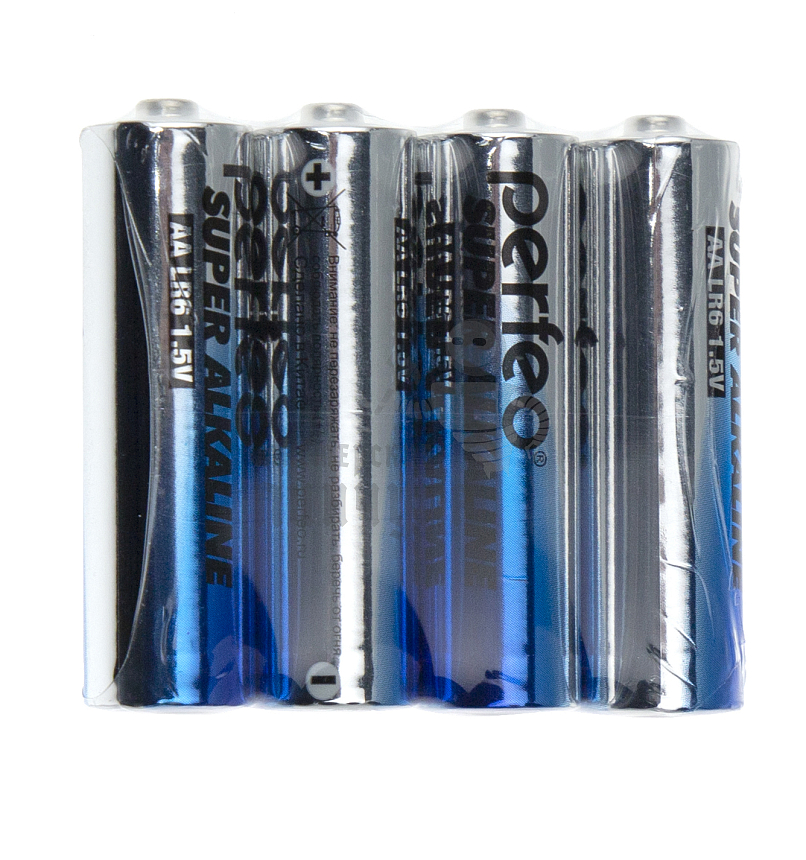 Батарейка Perfeo LR6 Shrink 4 ALKALINE 1.5V (4/60/120)