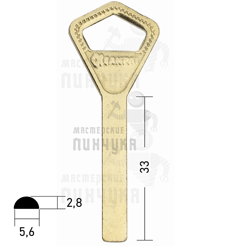 ABL-1 Латунь длинный KНР