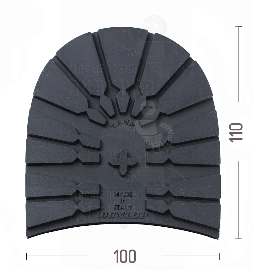 Набойка "Dunlop Tank" р.47-48, цв. черный, 8мм