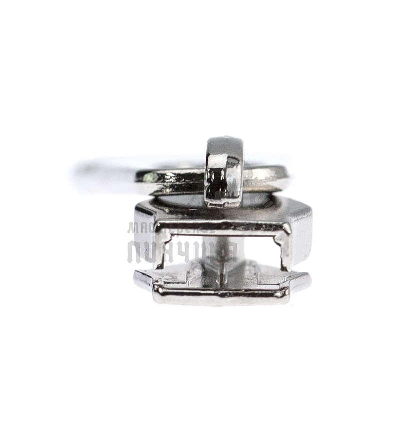 Бегунок для спиральной молнии, тип 5, сумочный N1 цв. никель