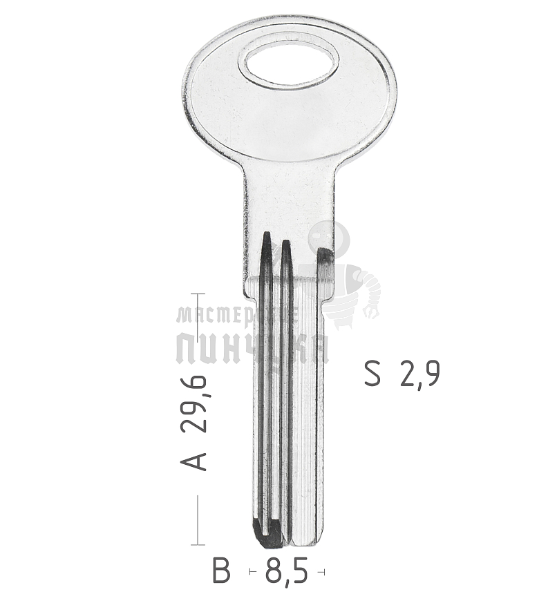 GUARDIAN 3 паза (15/29.4x8.5x2.8мм) КНР