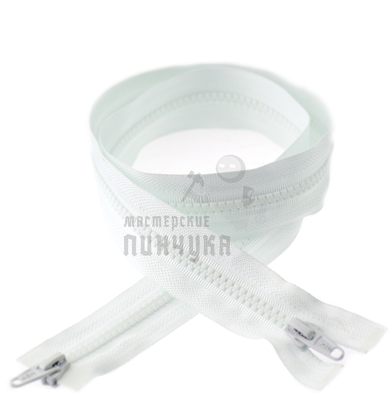 Молния Трактор "JUDSON", 80см, Тип-5, разъёмная двухзамковая, цв.белый