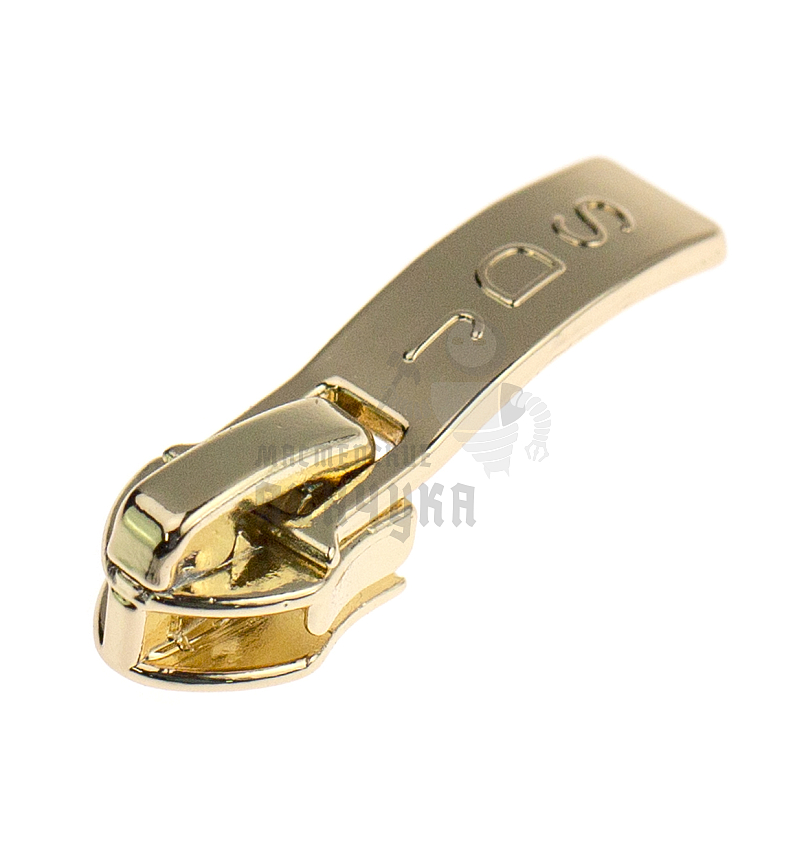 Бегунок  "Judson"   т.7 усилен. "волна" золото, с фиксатором.