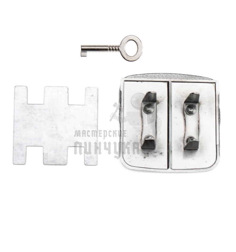 Замок портфельный 08176 цв. никель