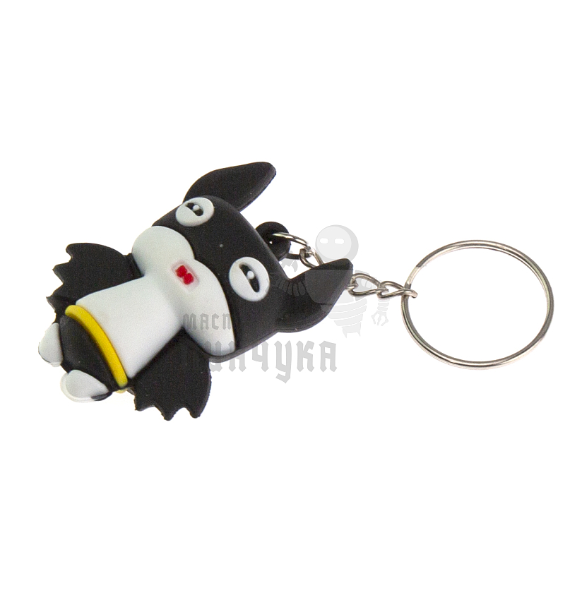 Брелок для ключей "FUGGLER", цв.черный/белый