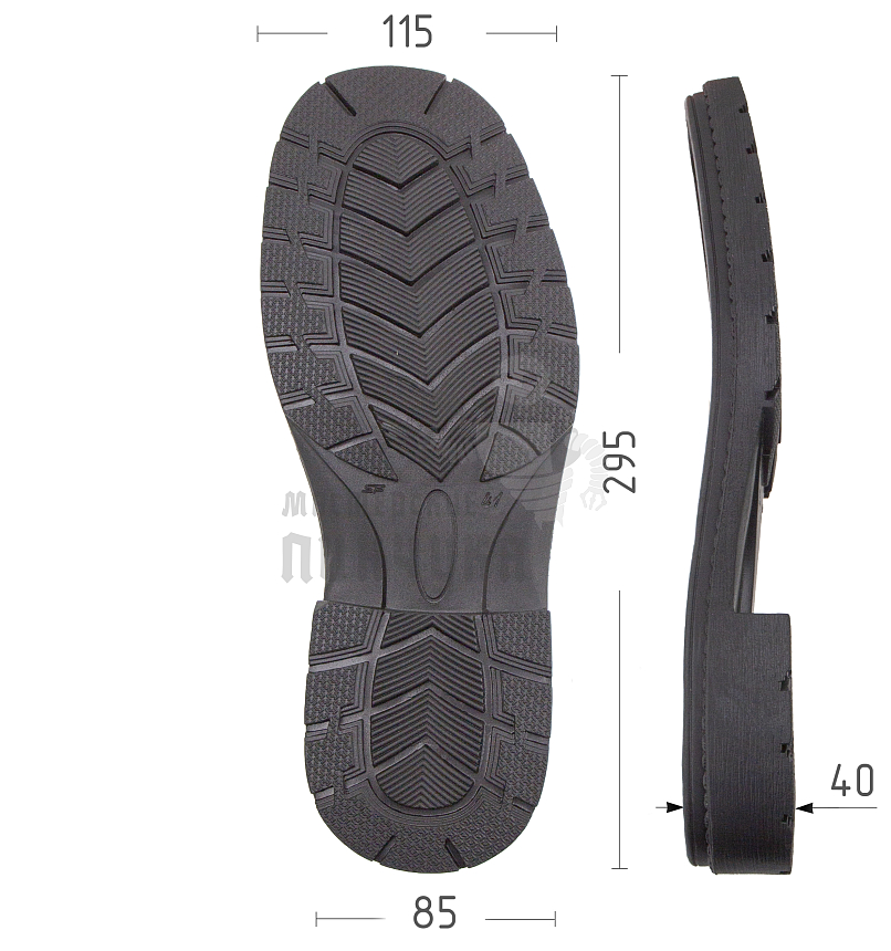 Подошва муж. "ERMAK", р.41, цв.ченый