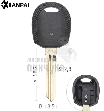 T00KIA4P TP00HY-11.P1 HYN14T0 а/пласт.с мест.п/чип TPX KIA/HYUNDAI//