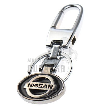 Авто карабин с кольцом для ключей NISSAN