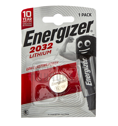Батарейка Energizer CR2032 BL1 Lithium 3V (1/10/100)